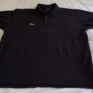 Under Armour UA Men's Golf Short Sleeve Black Polo